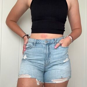 Hollister Women’s Distressed Denim Shorts